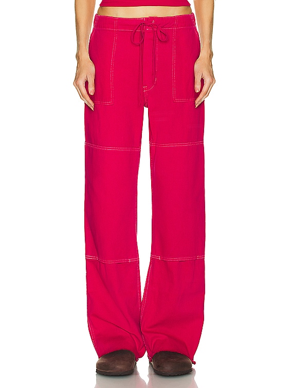 RE/DONE Beach Pant in Dragon Fruit | FWRD