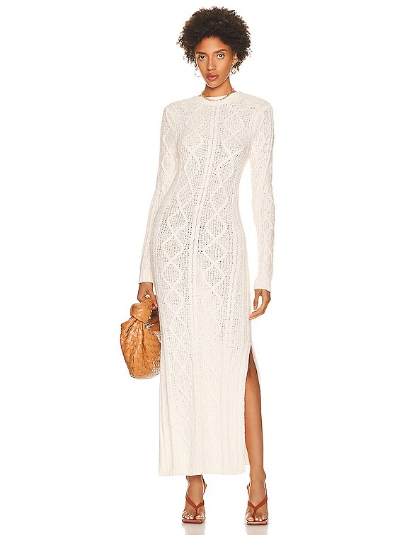 REMAIN Carmain Knit Dress in Pristine 