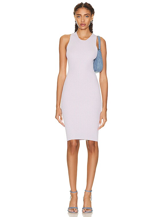 REMAIN Firm Knit Halterneck Midi Dress in Kentucky Blue | FWRD REMAIN Firm Knit Halterneck Midi Dress in Kentucky Blue | FWRD