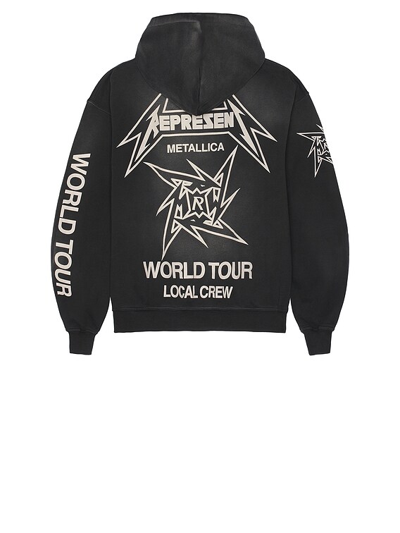 REPRESENT x Metallica 40 Year Anniversary Zip Hoodie in Stained