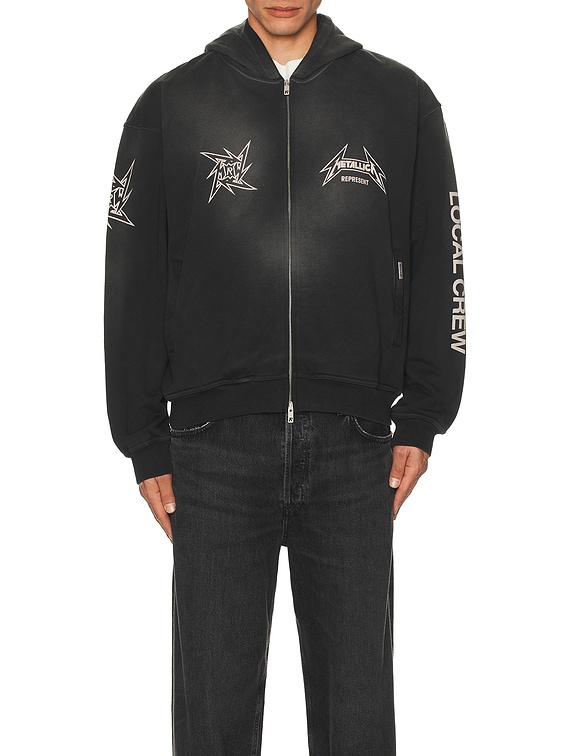 REPRESENT x Metallica 40 Year Anniversary Zip Hoodie in