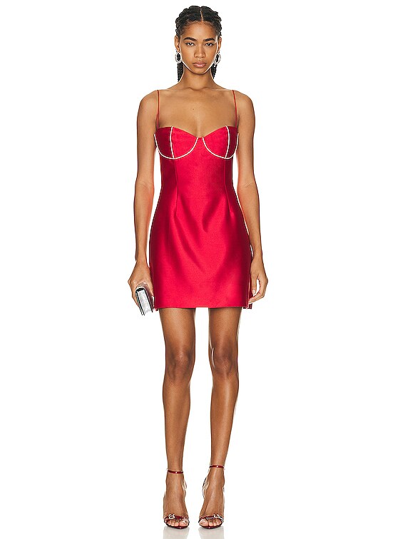 Rachel Gilbert Rozalia Mini Dress in Red | FWRD