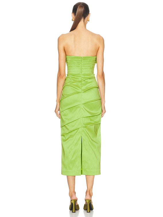 Rachel Gilbert Ren Dress in Lime | FWRD