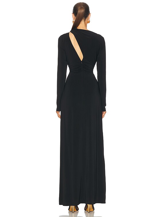 Rachel Gilbert Tanner Slv Gown in Black | FWRD
