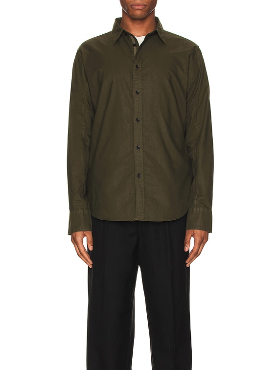 olive oxford shirt