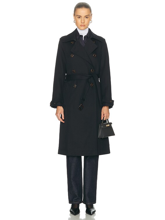 RENGGLI Trench Coat in Ink | FWRD