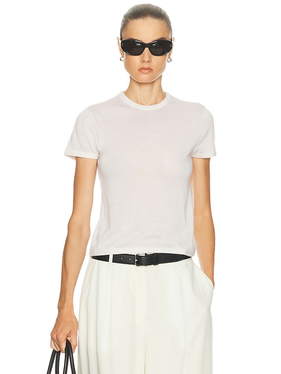 Cashmere Silk Knit Tee
