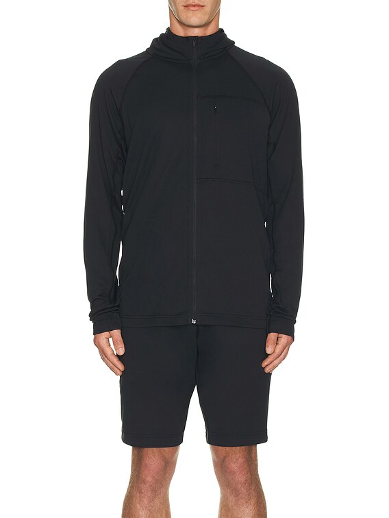 Reigning Champ Deltapeak 165 Full Zip in Black | FWRD