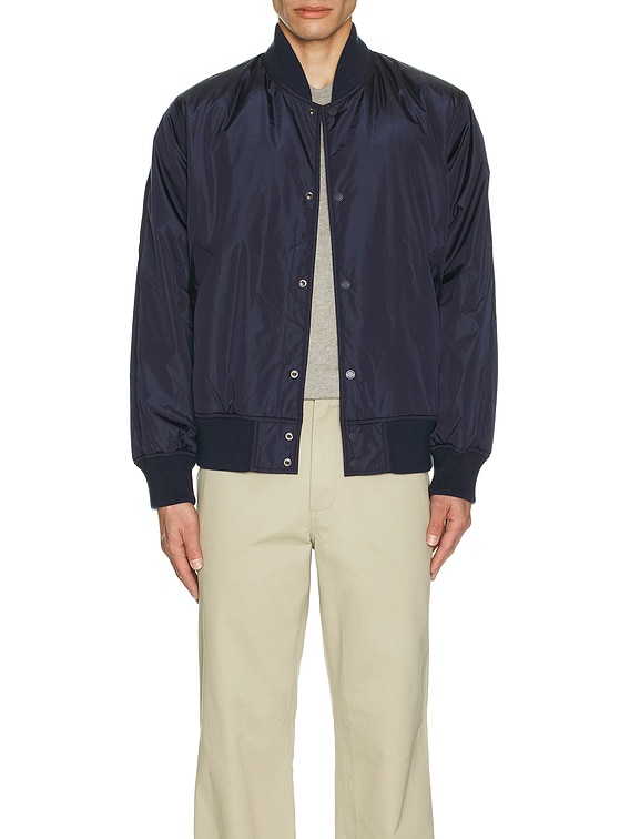 「M」REIGNING CHAMP SATIN STADIUM JACKET Econyl Satin Nylon Stadium Jacket | Reigning Champ