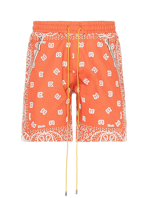 Rhude bandana-print Cotton Shorts - Brown