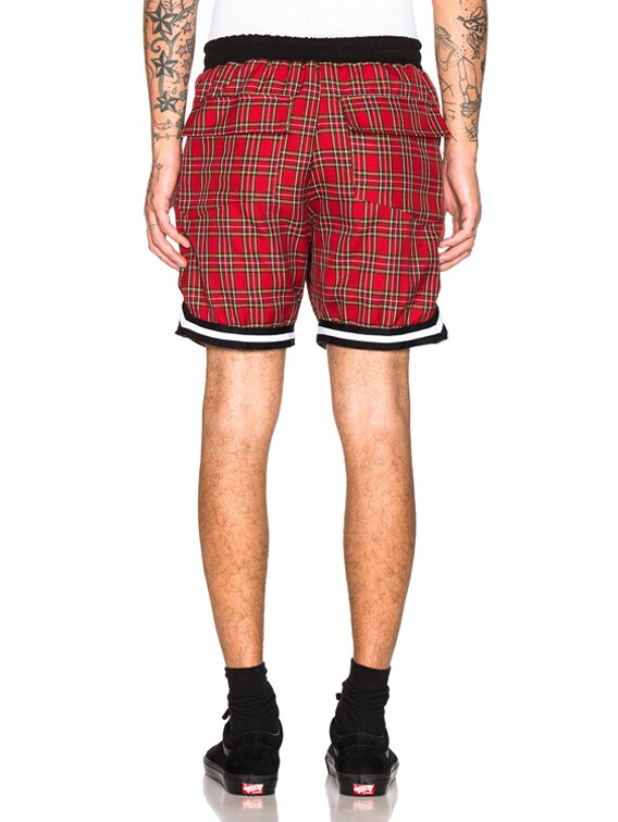 plaid basketball shorts