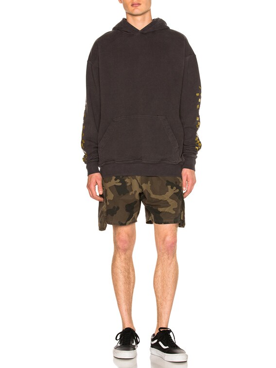 Rhude Malibu Rhacer Hoodie in Black & Gold | FWRD