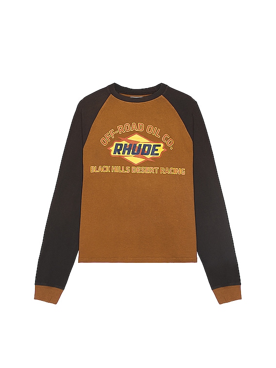 Rhude Black Hills Tee In Camel & Black in Camel & Black | FWRD