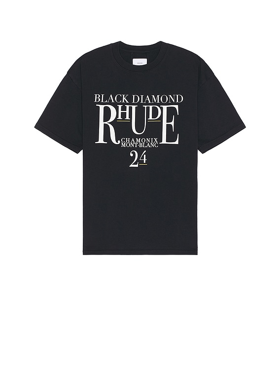 【関税込み】Rhude ブラック Diamond Tシャツ Rhude BLACK DIAMOND Tシャツ - Vintage Black | FWRD