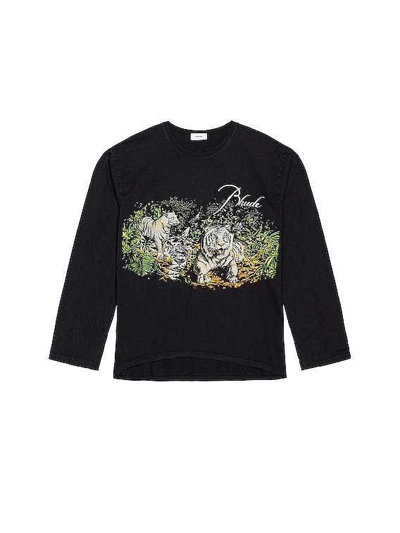 Rhude Black Lions Long Sleeve T-Shirt – BlackSkinny