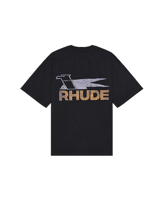 Rhude high quality eagle semi Tee Black Men’s Medium