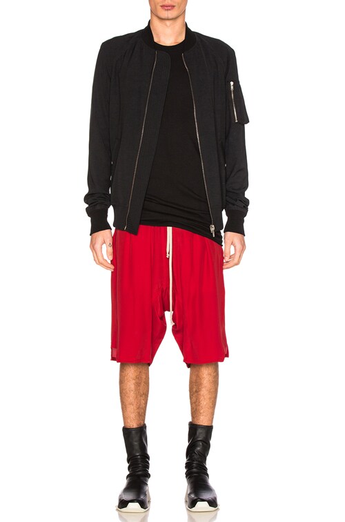 Rick Owens Basket Swinger Shorts in Red | FWRD