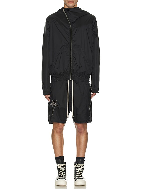 Rick Owens X Champion Beveled Pods Short in Black | FWRD