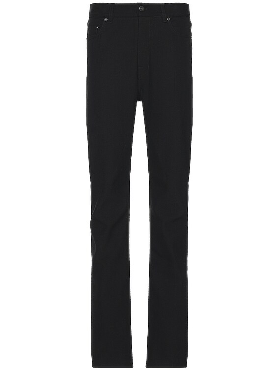 Rick Owens X Bonotto Jim Cut Denim Jean in Black | FWRD