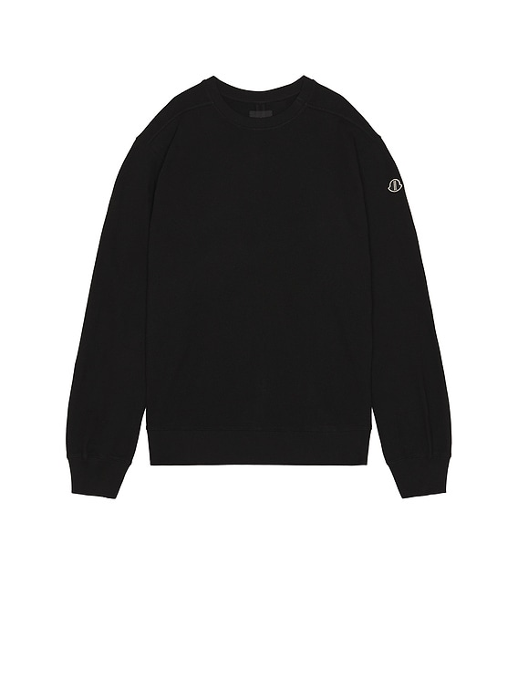 【送料無料/即納】  Moncler x Owens Rick Jumbo FWRD | Black in Sweatshirt Crewneck トップス