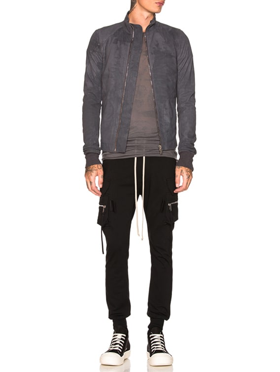 ジャケット・アウター rick owens intarsia 17ss rick owens リックオウエンス インターシャ レザー intarsia