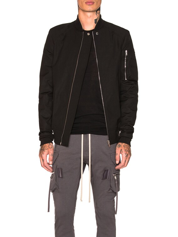 rick owens raglan bomber jacket