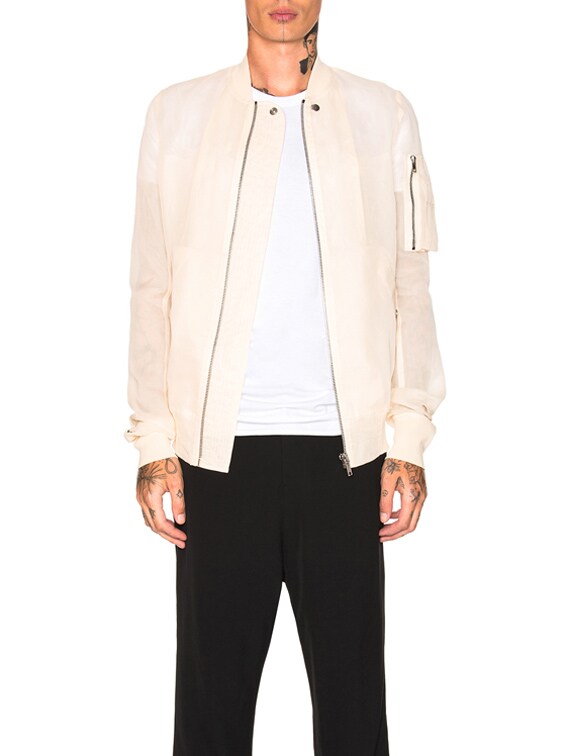 Rick Owens Flight Bomber in Natural | FWRD