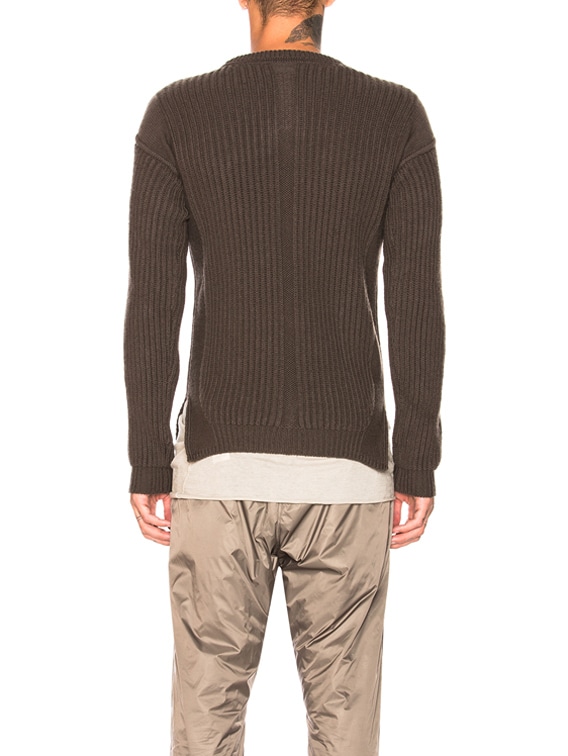 rick owens fisherman sweater