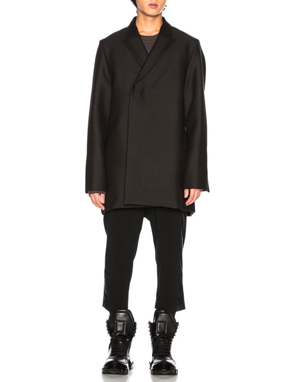 rick owens bell coat