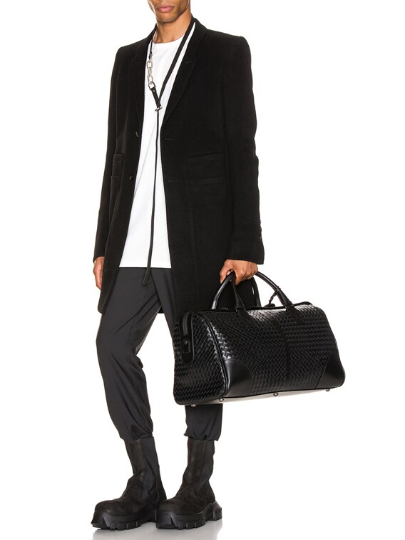 Rick Owens Extreme Soft Peacoat in Black | FWRD