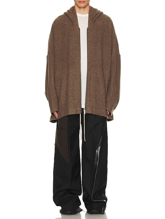 Rick Owens Hooded Peter フーディー ウール ジャケット Rick Owens Hooded Peter Down Jacket in Black | SVD USA