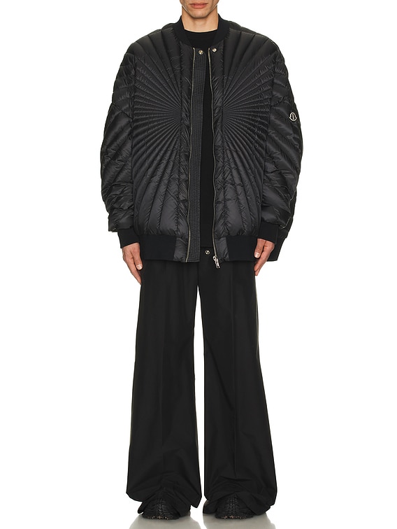 ★MONCLER×RICK OWENS★RADIANCE PETER ダウンジャケット Rick Owens x Moncler Radiance Peter Jacket in Black | FWRD
