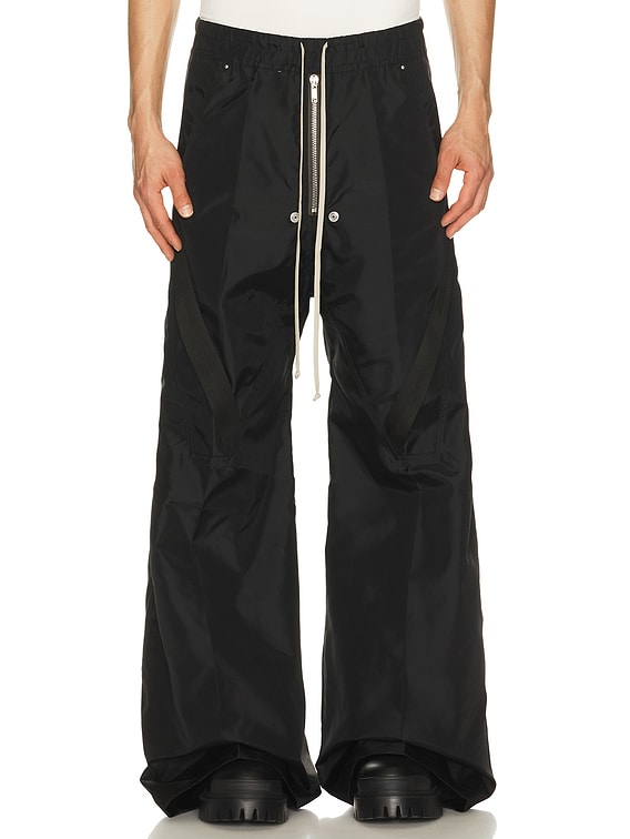 Rick Owens Strapped Wide Bela Pants in Black | FWRD