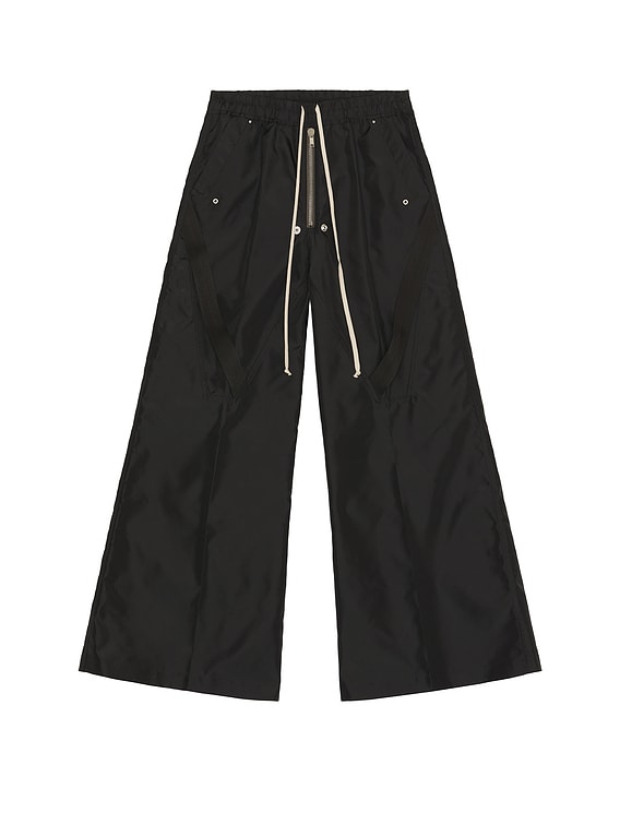 Rick Owens Strapped Wide Bela Pants in Black | FWRD