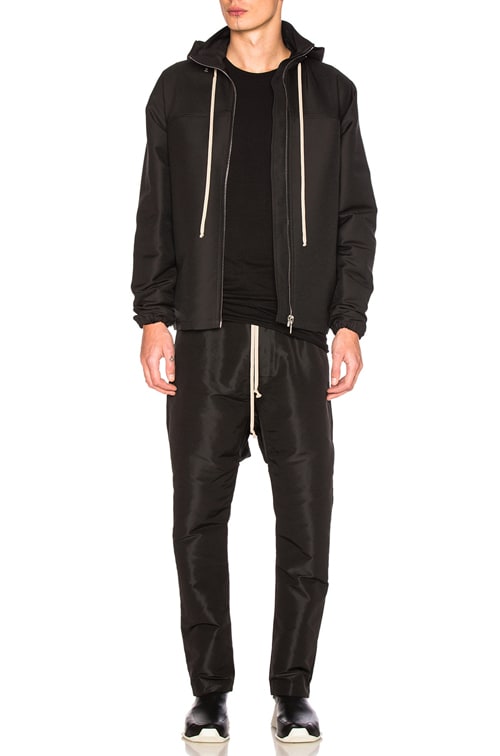 Rick Owens Drawstring Long Trousers in Black | FWRD