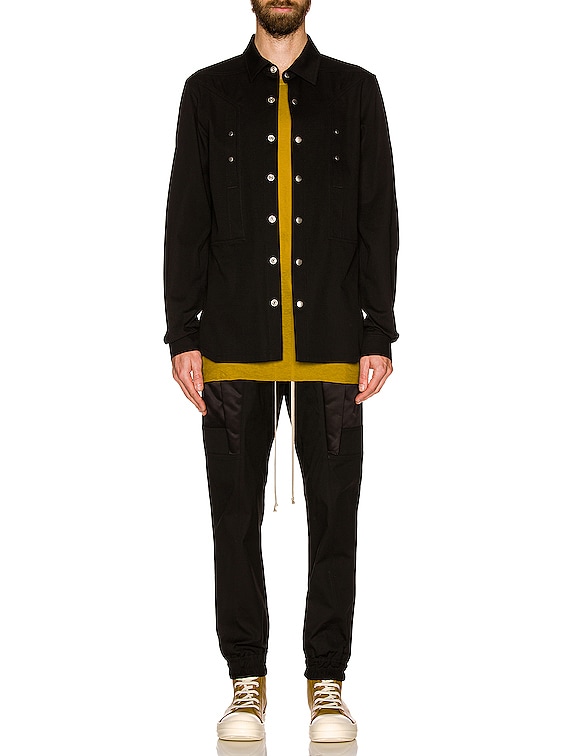 Rick Owens Fog Biker Joggers in Black | FWRD