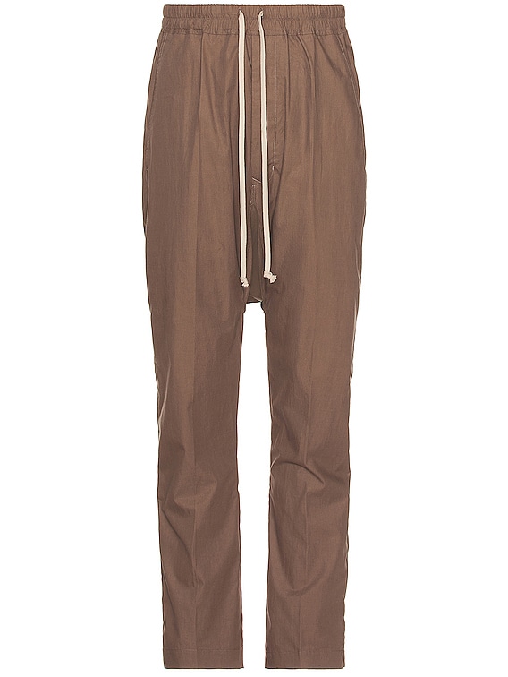 Rick Owens Drawstring Long Sweatpants in Dust | FWRD