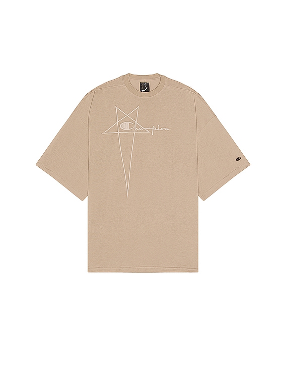 Rick Owens x Champion Tommy T-Shirt in Pearl | FWRD