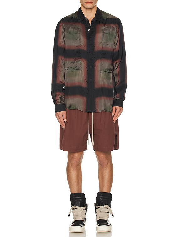RickOwensFOGPOCKET★46★RR01C4724CVSL Rick Owens Fogpocket Outershirt in Throat | FWRD