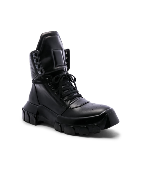 Rick Owens Black Tecuatl Tractor Sneakers FW20