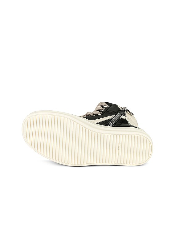 Rick Owens Geobasket in Black & Milk | FWRD Rick Owens Geobasket in Black & Milk | FWRD