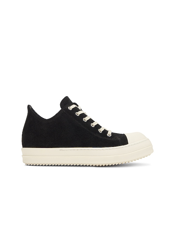 Rick Owens Low Sneakers in Black & Milk | FWRD