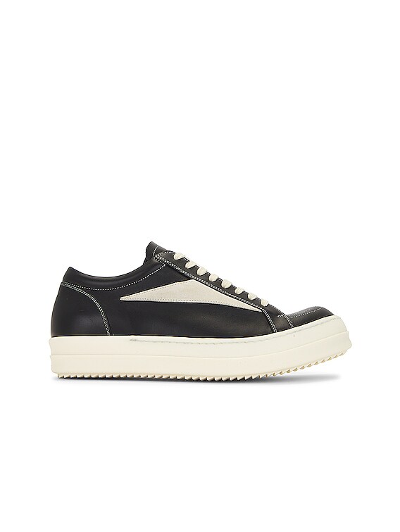 Rick Owens Vintage Sneaker in Black & Milk | FWRD