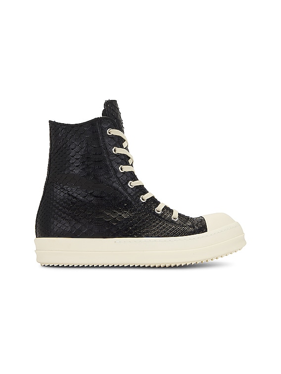 Rick Owens Ramone Sneaker in Black u0026 Milk | FWRD