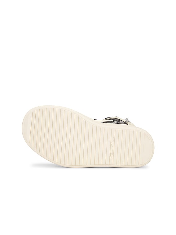 Rick Owens Mega Bumper Geobasket Sneaker in Black, Milk Rick Owens Mega Bumper Geobasket Sneaker in Black, Milk
