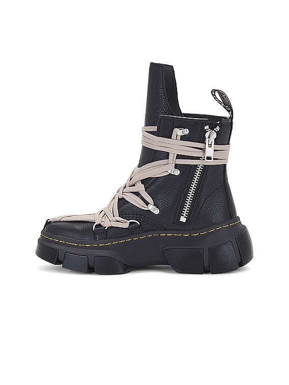 Rick Owens x Dr. Martens 1460 DMXL Mega Lace Boot in Black | FWRD