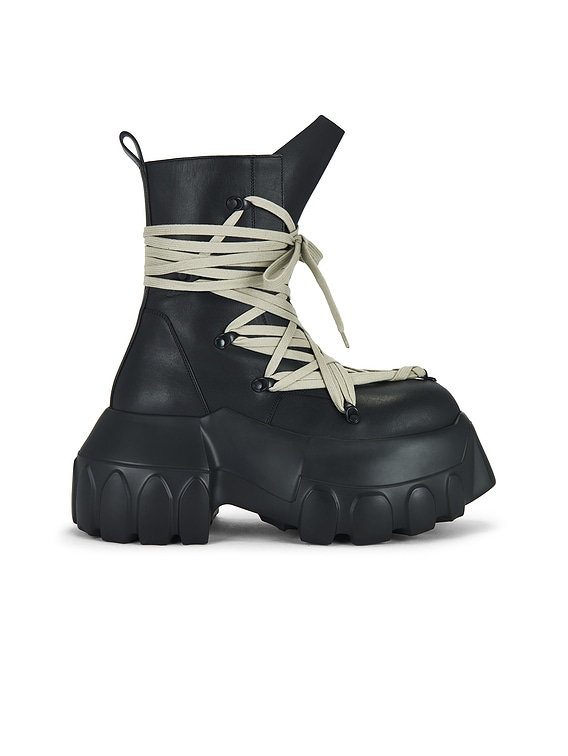 Rick Owens Megalaced Mega Tractor Boots in Black | FWRD Rick Owens Megalaced Mega Tractor Boots in Black | FWRD