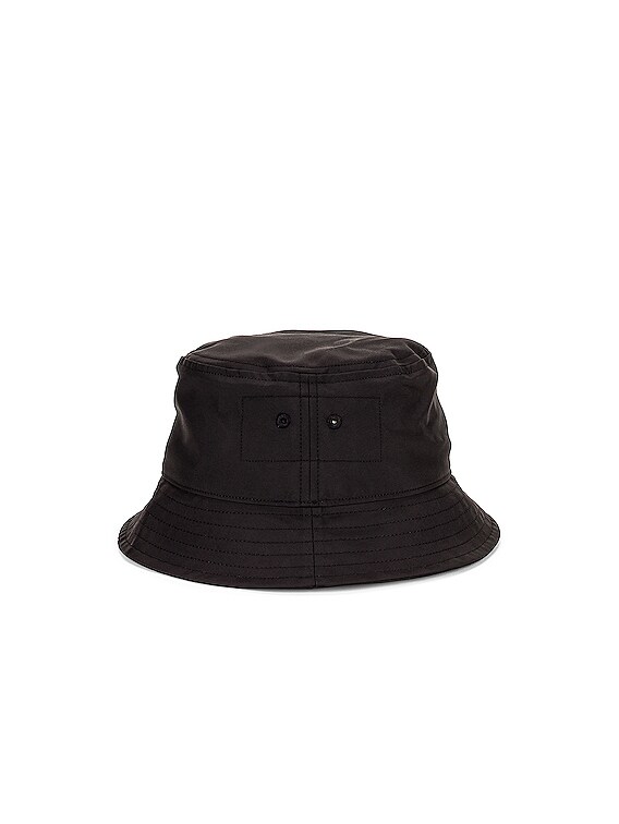 【RICK OWENS x CHAMPION】GILLIGAN HAT IN BLACK NYLON ハット Rick Owens x Champion Gilligan Nylon Hat in Black | FWRD