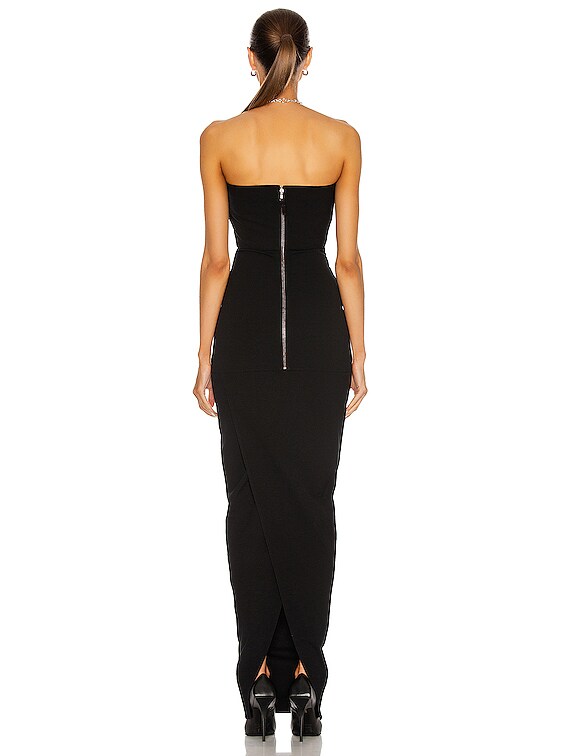 Rick Owens Bustier Gown in Black | FWRD