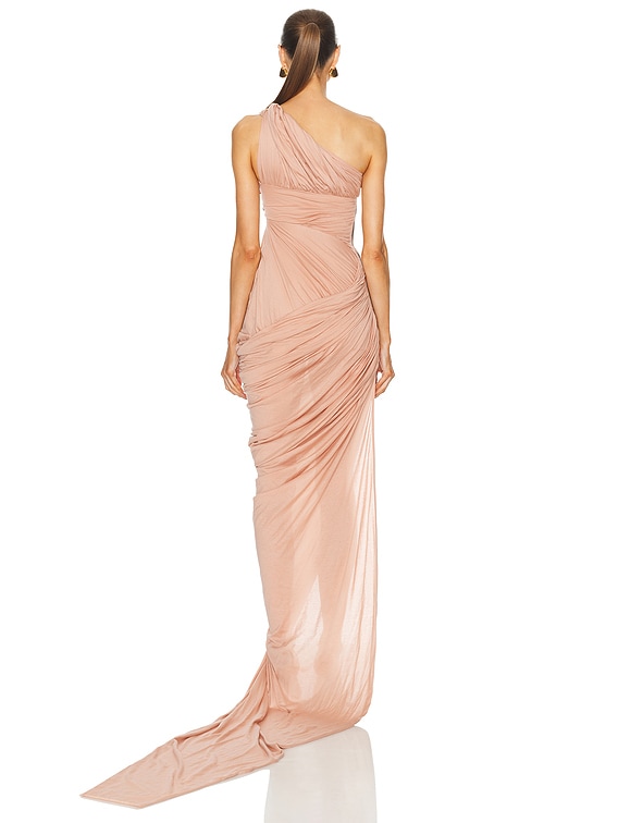【送料&関税込】Rick Owens lido Draped Maxi Dress Rick Owens Lido Draped Dress in Dust | FWRD